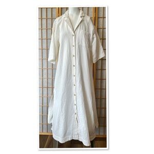 Madewell Double-Gauze Maxi Shirtdress